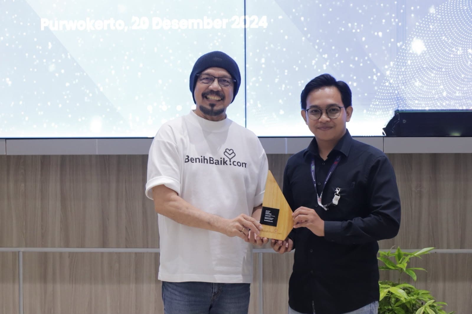 Appreciation certificate presented to Fitrian Chandra Yoga as speaker