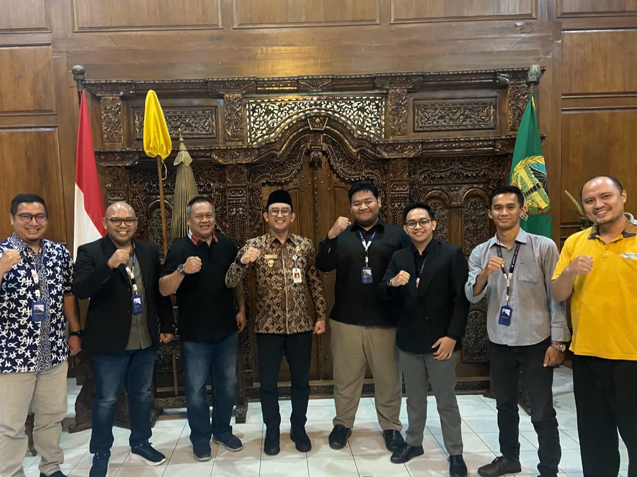 Documentation with Acting Regent of Banyumas and government representatives